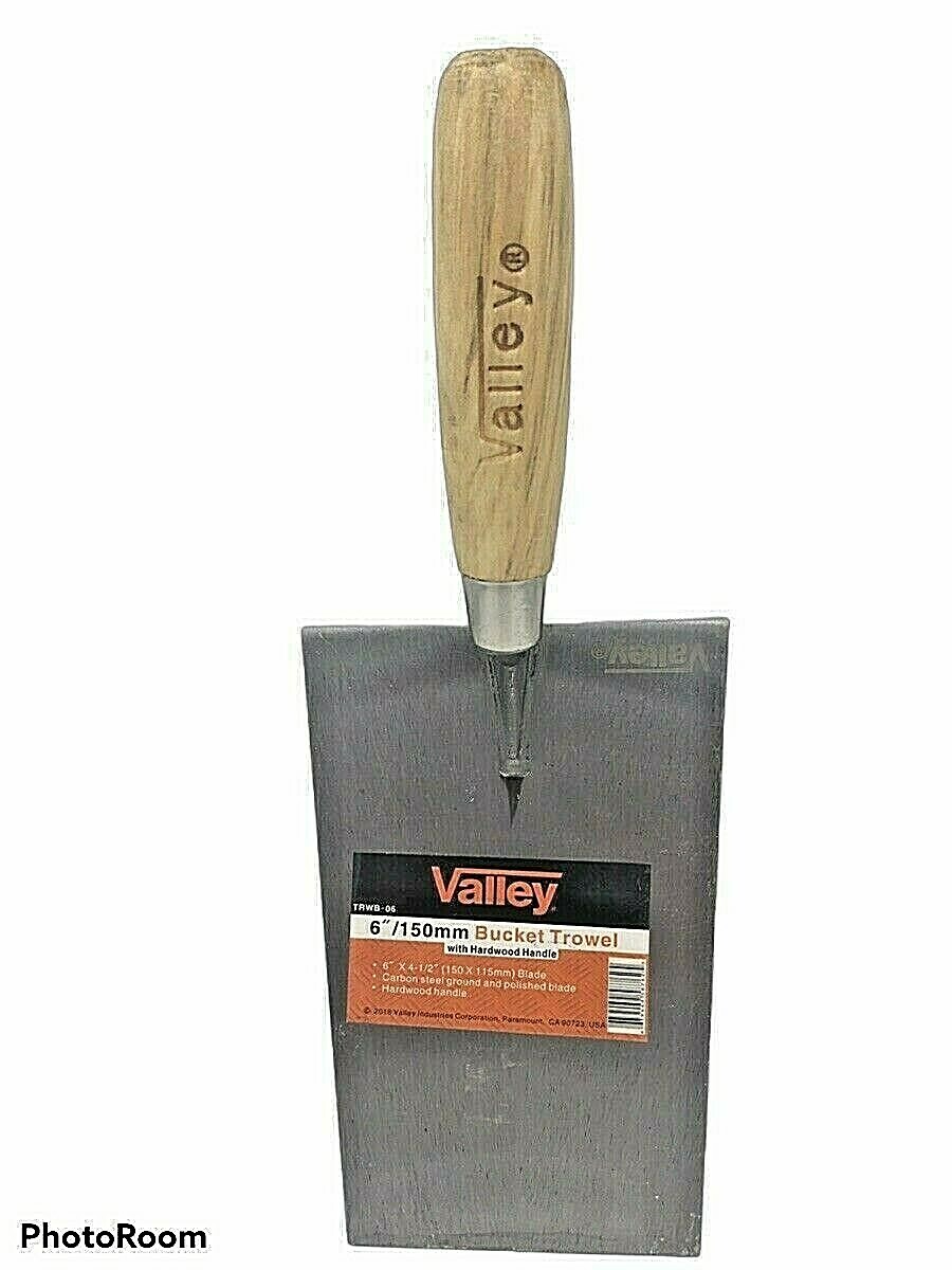 6” Bucket Trowel Hardwood Handle
