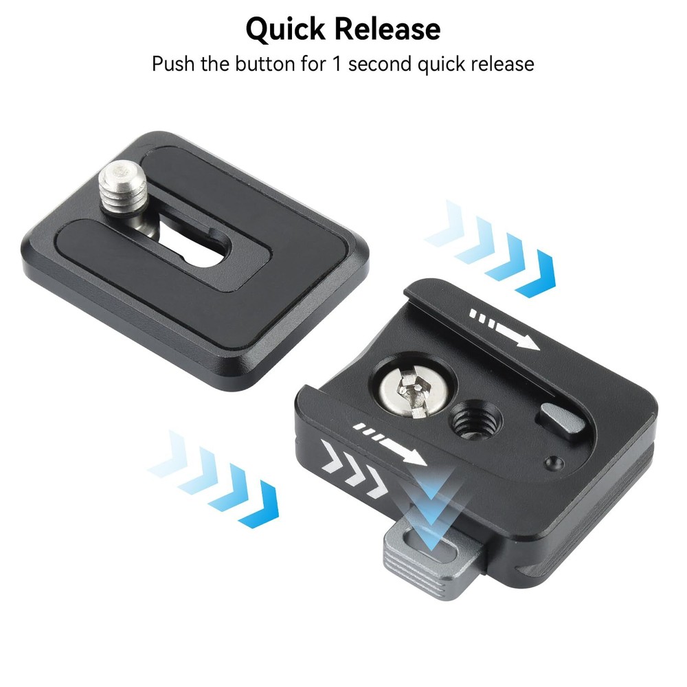 38mm Arca Swiss Quick Release Plate 1/4'' Screw Quick Setup Mount Compatible ...