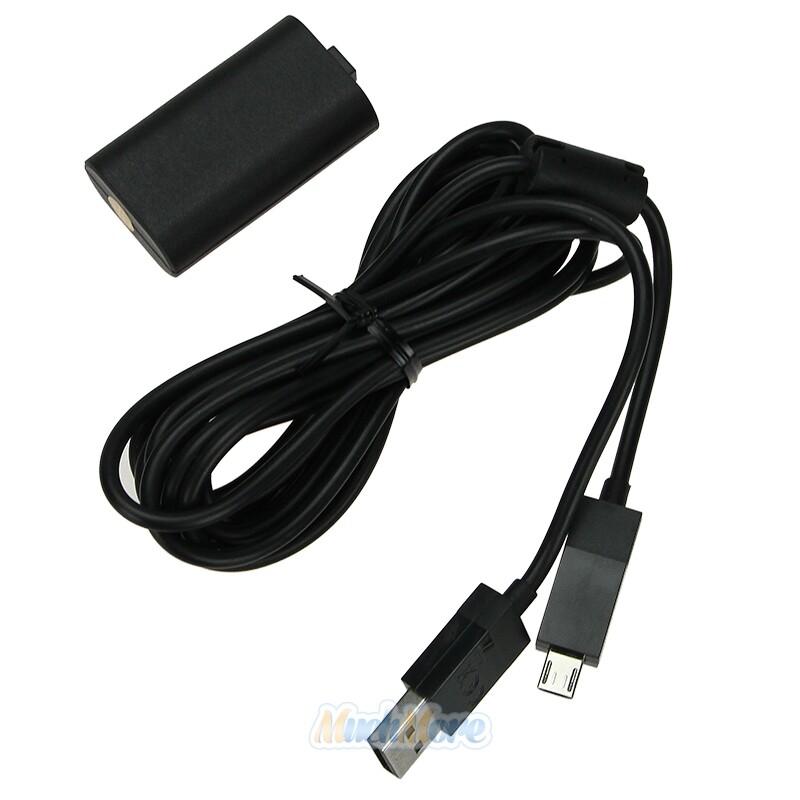 For XBOX One Controller 1400mAh Rechargeable Battery Pack w/ 9ft Charging Cable