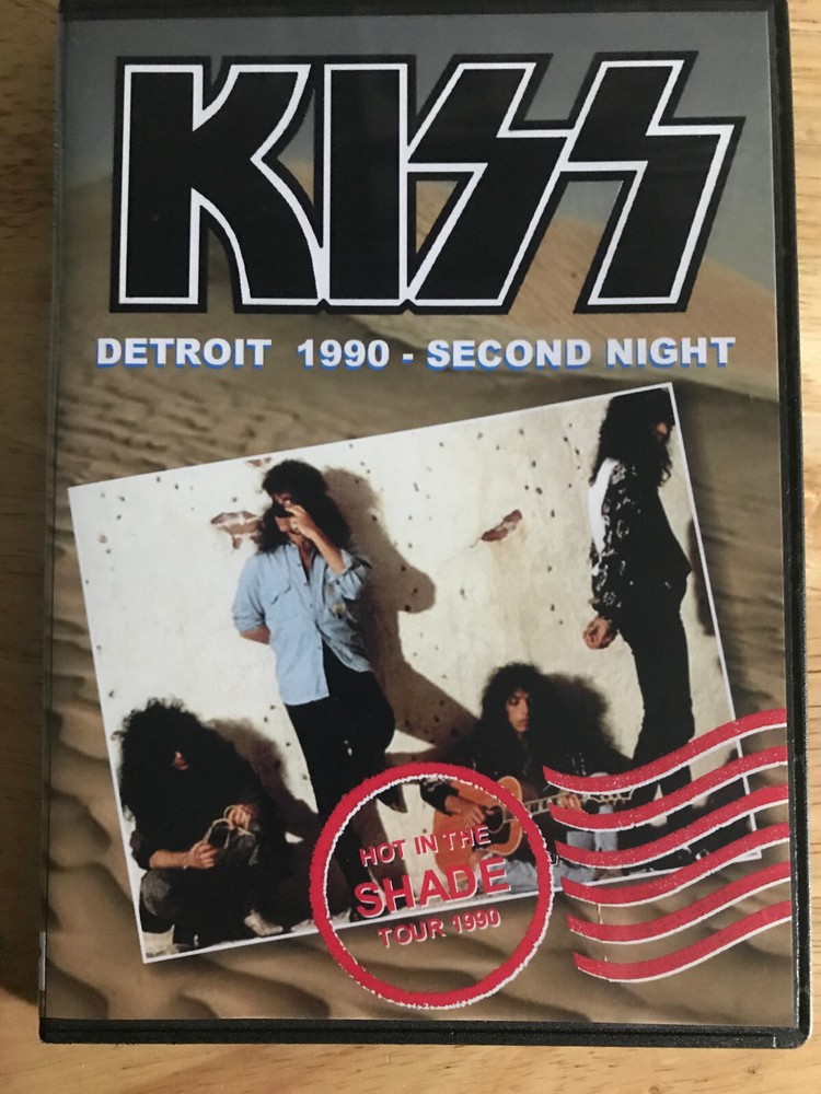 KISS - Hot in the Shade Tour 90 Detroit 2nd Night DVD Gene Simmons Paul Stanley