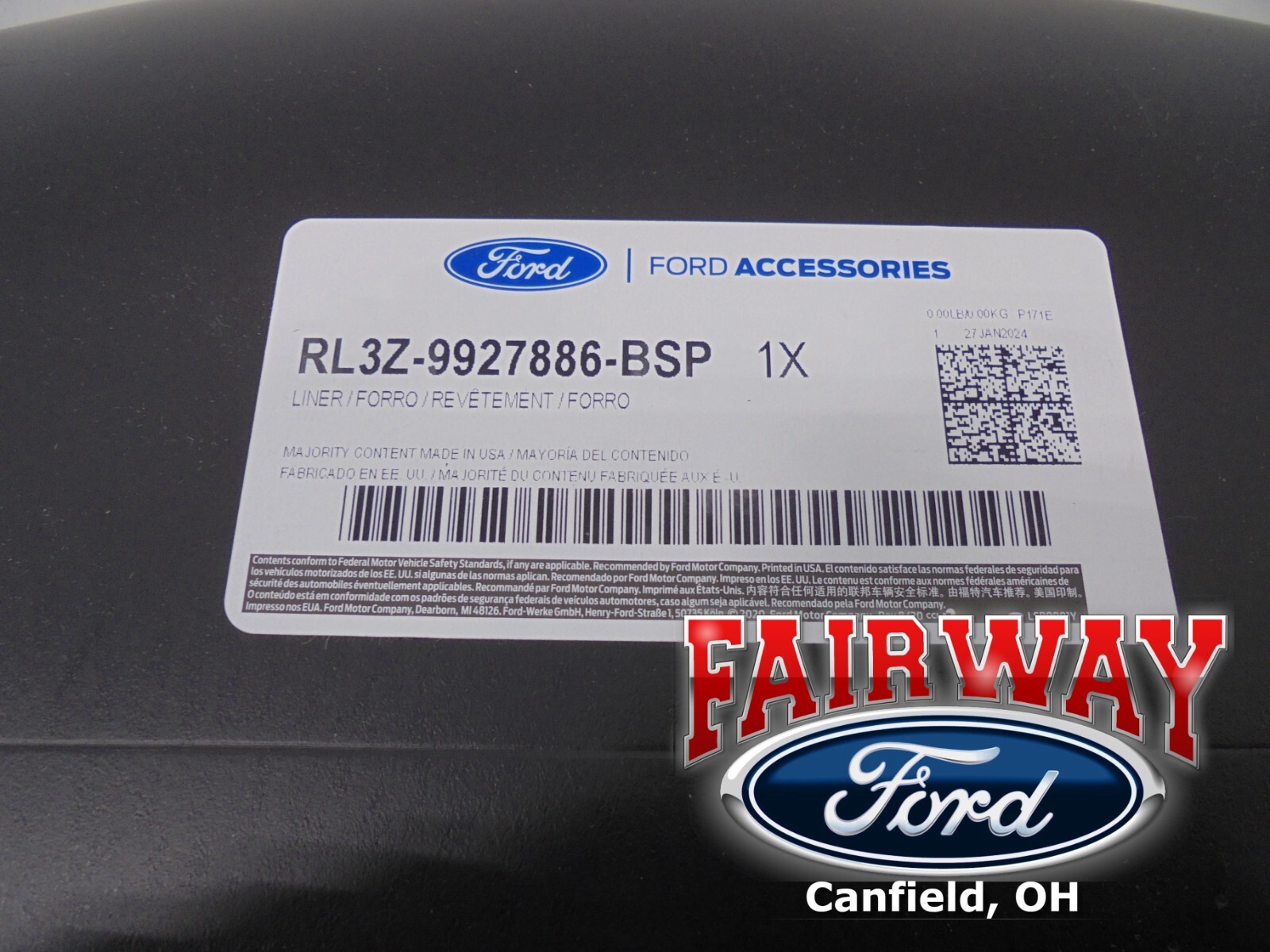 21 - 24 F-150 OEM Ford Heavy Duty Rear Wheel Well House Liner Kit RL3Z-9927886-B