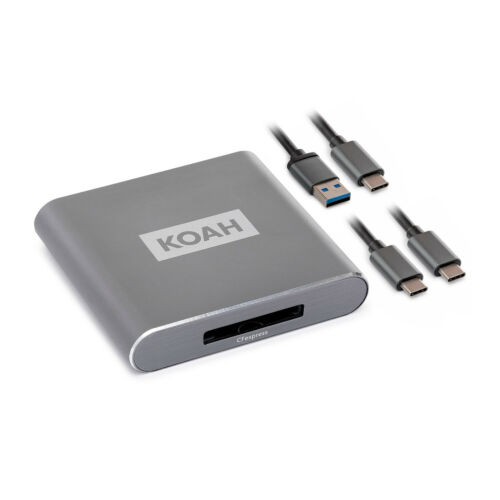 Koah Pro USB 3.2 Type C Connector 10Gbps CFexpress Type B Reader with 2 Cables