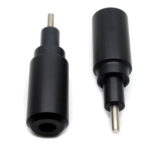 Motorcycle Frame Sliders, Falling Crash Protector Guards No Cut Kits Black