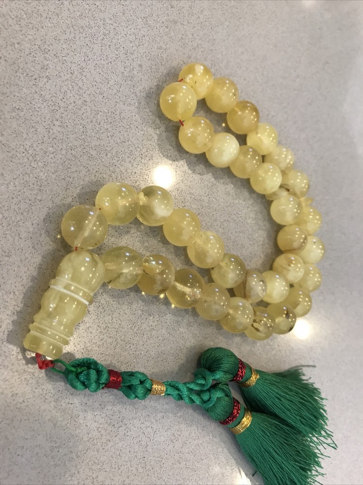 Natural Amber Rosary Beads كهرب حر سوبر كهرمان كهرم كلنكراد سبحة مسباح مسبحة