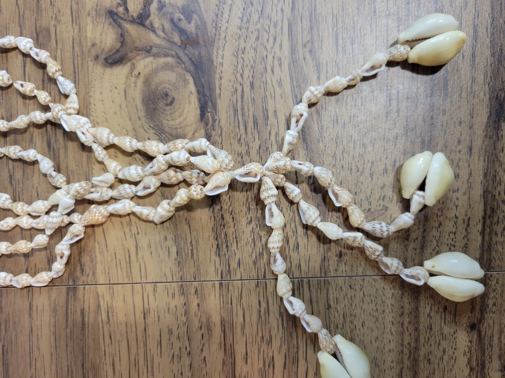Vintage Boho Shell Hanging Plant Pot Holder Display