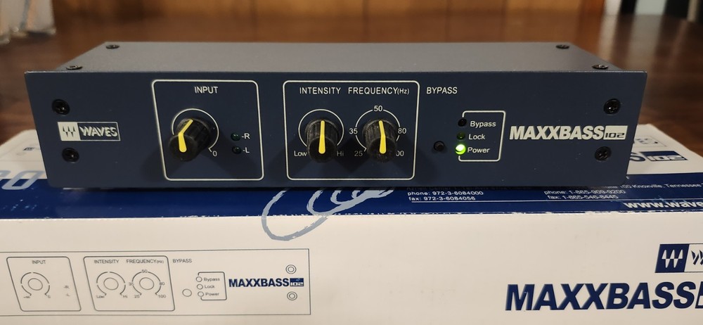 Rare Waves Maxxbass 102 Hardware Low Frequency Stereo Processor Tested EUC W/box