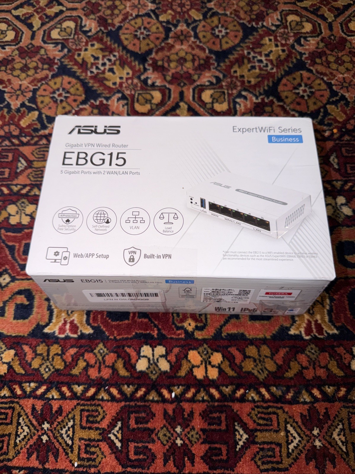 ASUS ExpertWiFi EBG15 Gigabit VPN Wired Router