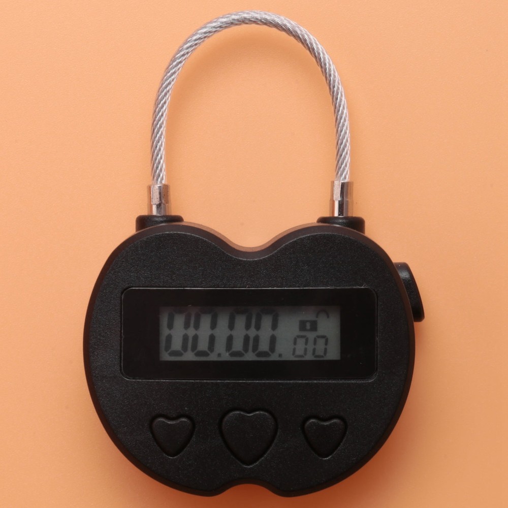 Time Lock LCD Display Time Lock USB Rechargeable Temporary Timer Padlock4162