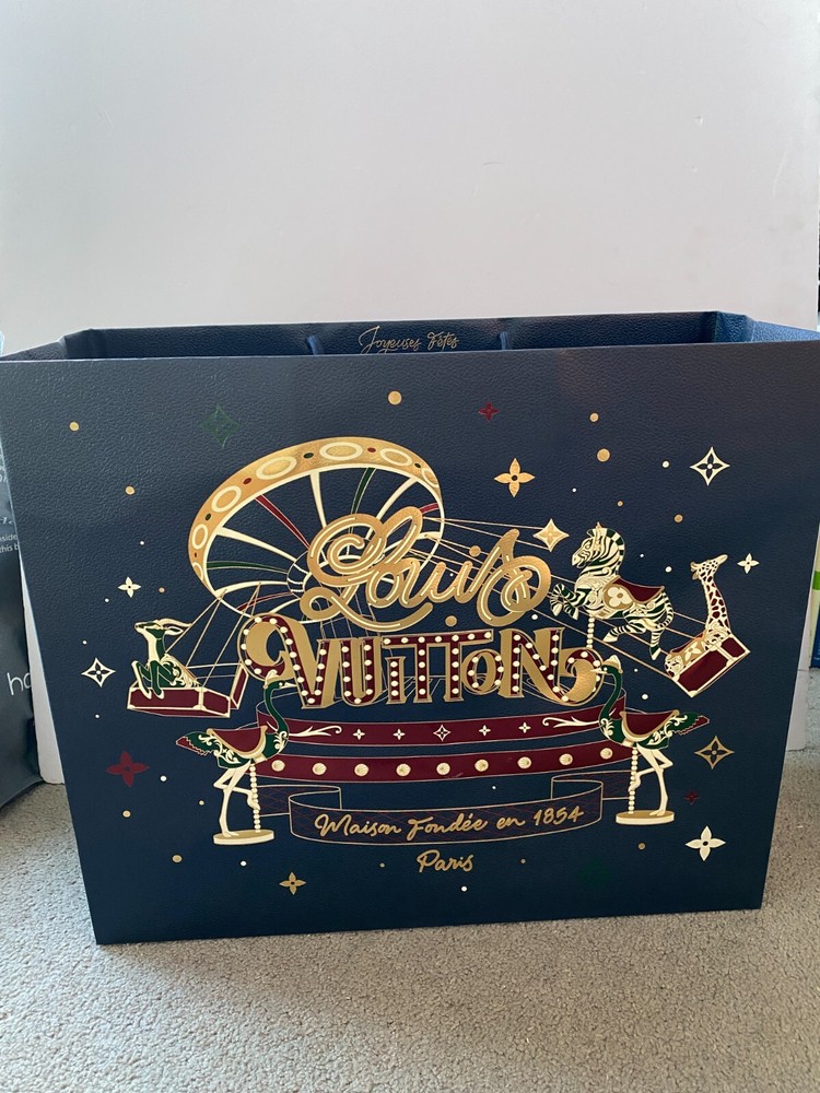 Authentic Louis Vuitton Large Gift Box With Shopping Bag Luxury Empty Packaging