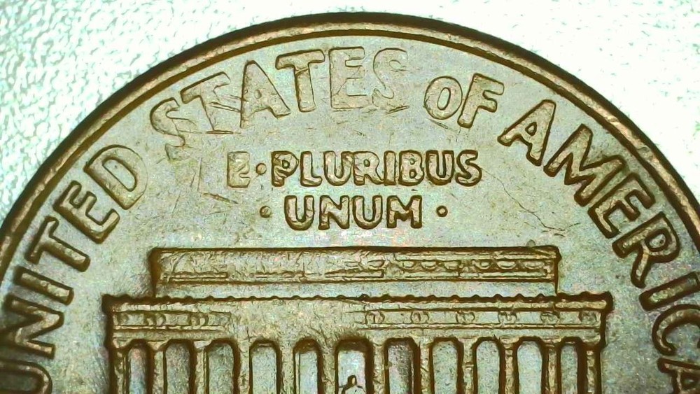 1969 D Lincoln Cent Multiple Errors: Struck thru, Tilted Collar, Dblg Columns +