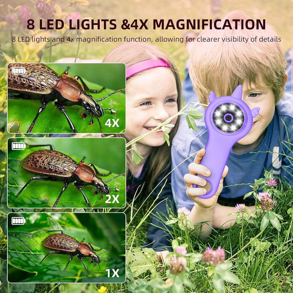 Kids Microscope - Mini Pocket Handheld Microscope for Toddlers-Educational Scien