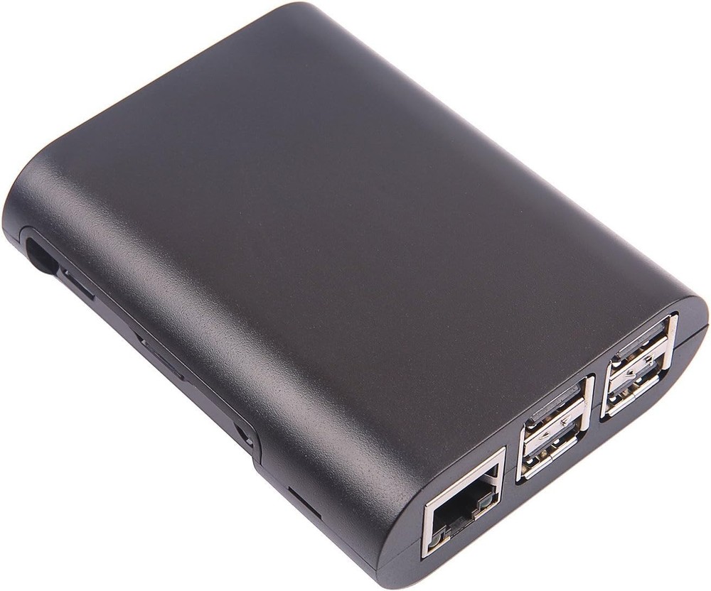 Jet Black Protective Case for Raspberry Pi 3 & 2 Model B - Easy Access to Ports