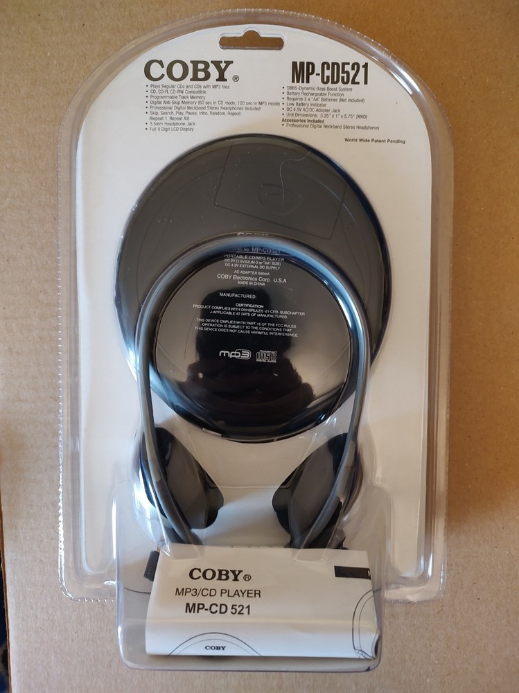 Coby Mp-cd521 Personal Mp3/CD Player Wit