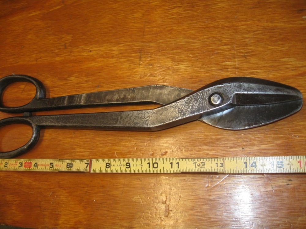 large solid tin snips 16 1/4'' long free shipping