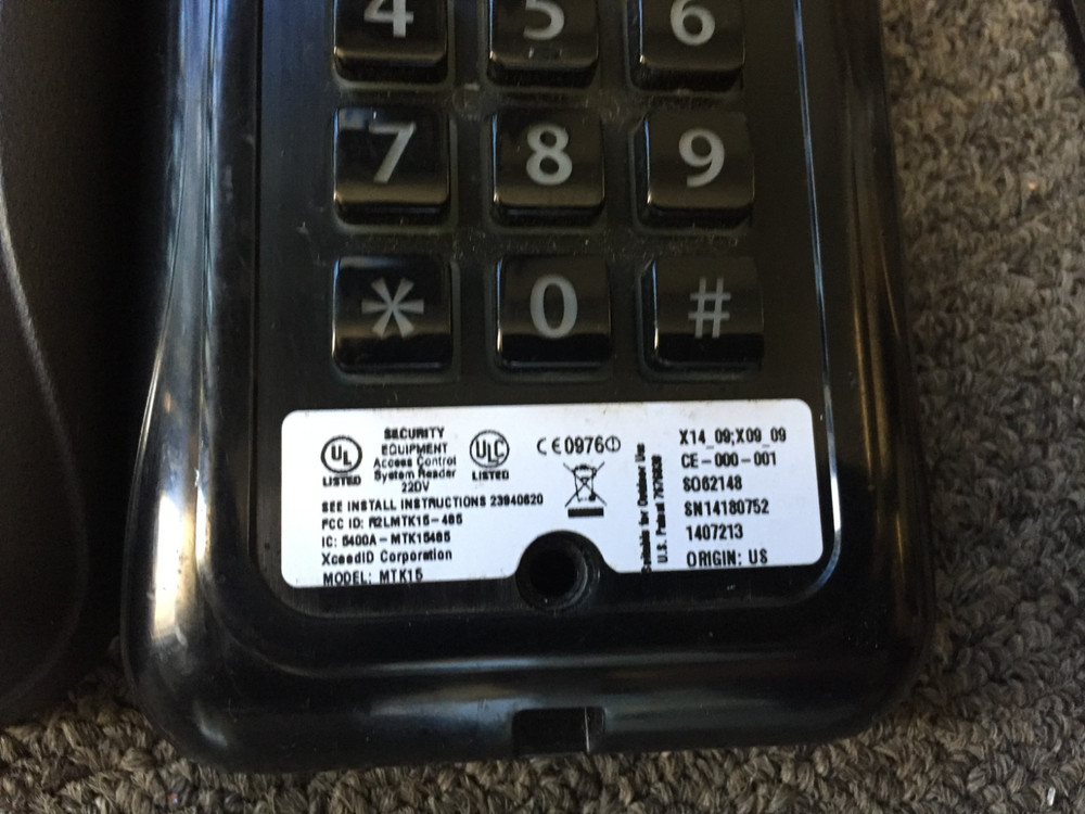 XceedID /SHLAge MTK15 Multi-technology keypad