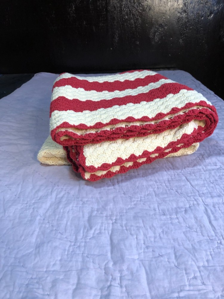Handmade Crochet Afghan, 79x57