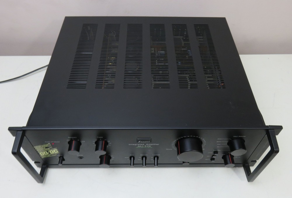SANSUI AU-519 INTEGRATED AMPLIFIER ( AMP ) FULLY SERVICED RECAPPED + RACK HANDLE