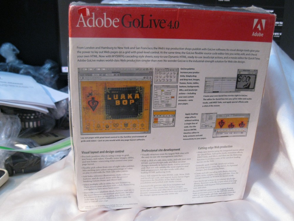 Adobe GoLive 4.0 Number new sealed