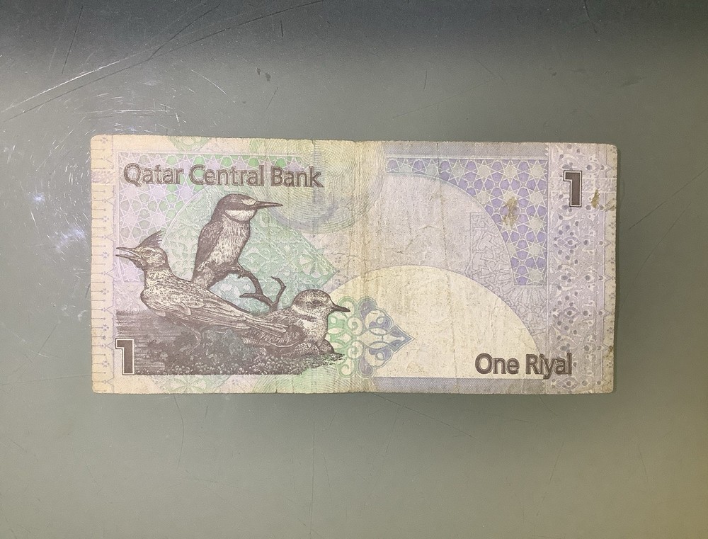 Qatar 1 Riyal 2008 Circulated