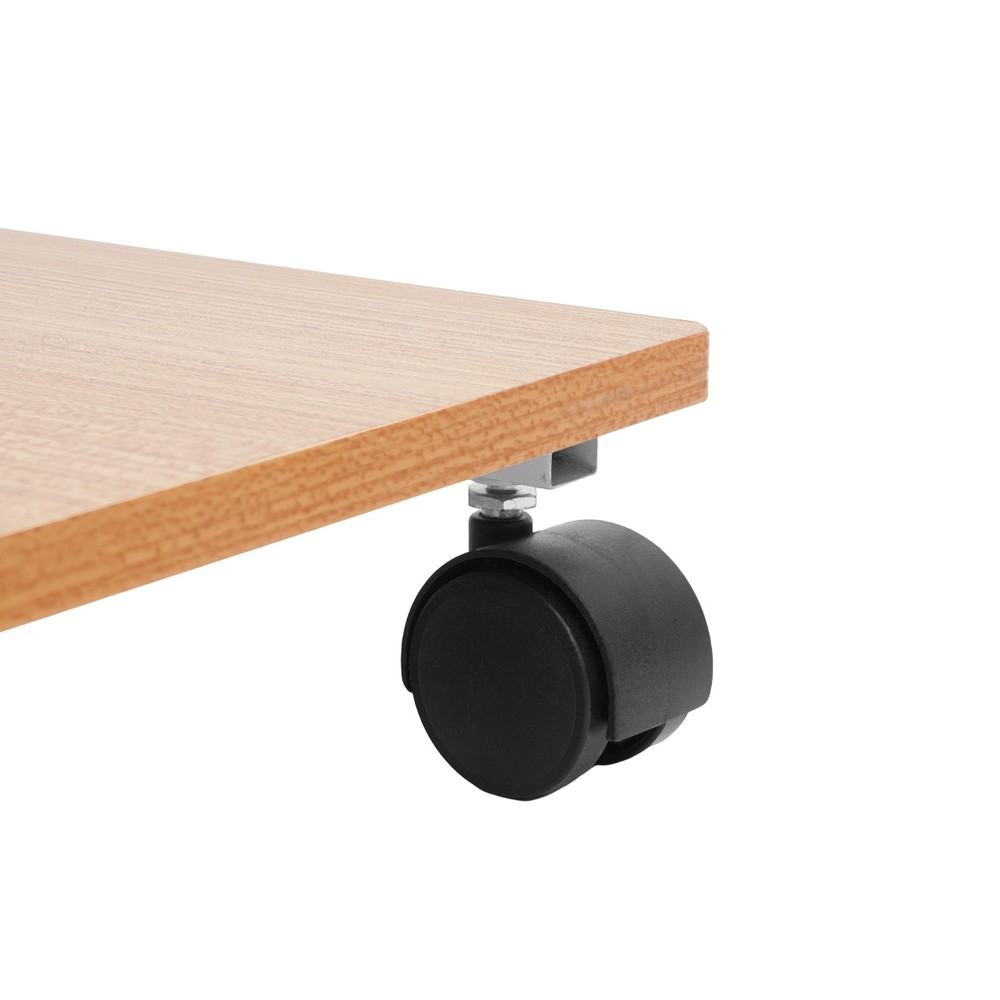 C-Shaped Side Table Sofa Bed Side Table With 4 Wheels Coffee Table Laptop Stand