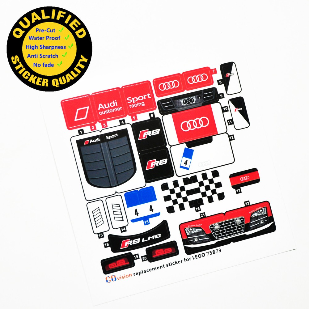 Replacement sticker for set 75873 Precut sticker