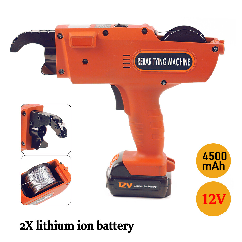 Protable Automatic Rebar Tier 8-34mm Handheld Tying Steel Strapping Binding Tool