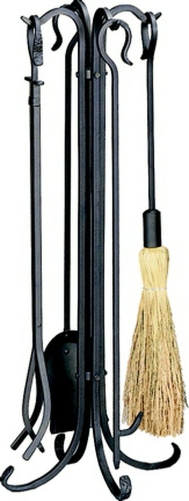 5 Piece Bronze Heavy Weight Rustic Fireset