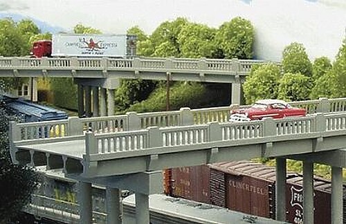 Rix 50' Highway Overpass - Model Railroad Bridge - N Scale - #151