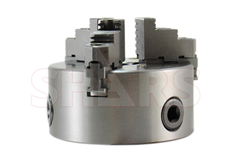 SHARS 5" 3Jaw Reversible Jaw Self-Centering Lathe Chuck+.003” TIR Certificate L[