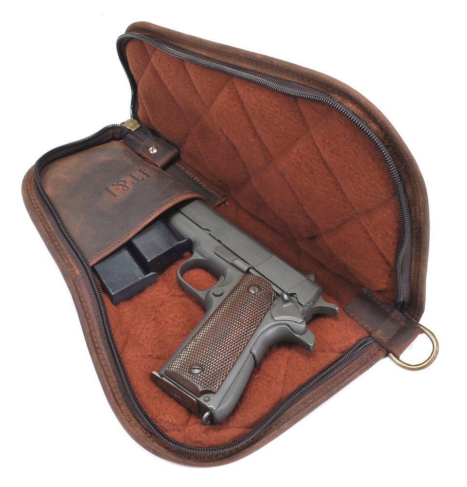 US WW2 Premium Leather Large Pistol Case