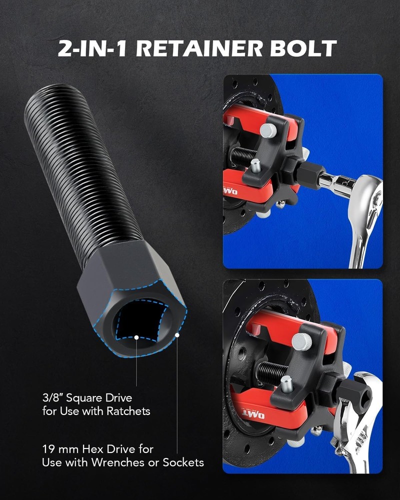 Harmonic Balancer Puller Kit, Adjustable 3-Jaw Puller Set for Removing Harmonic