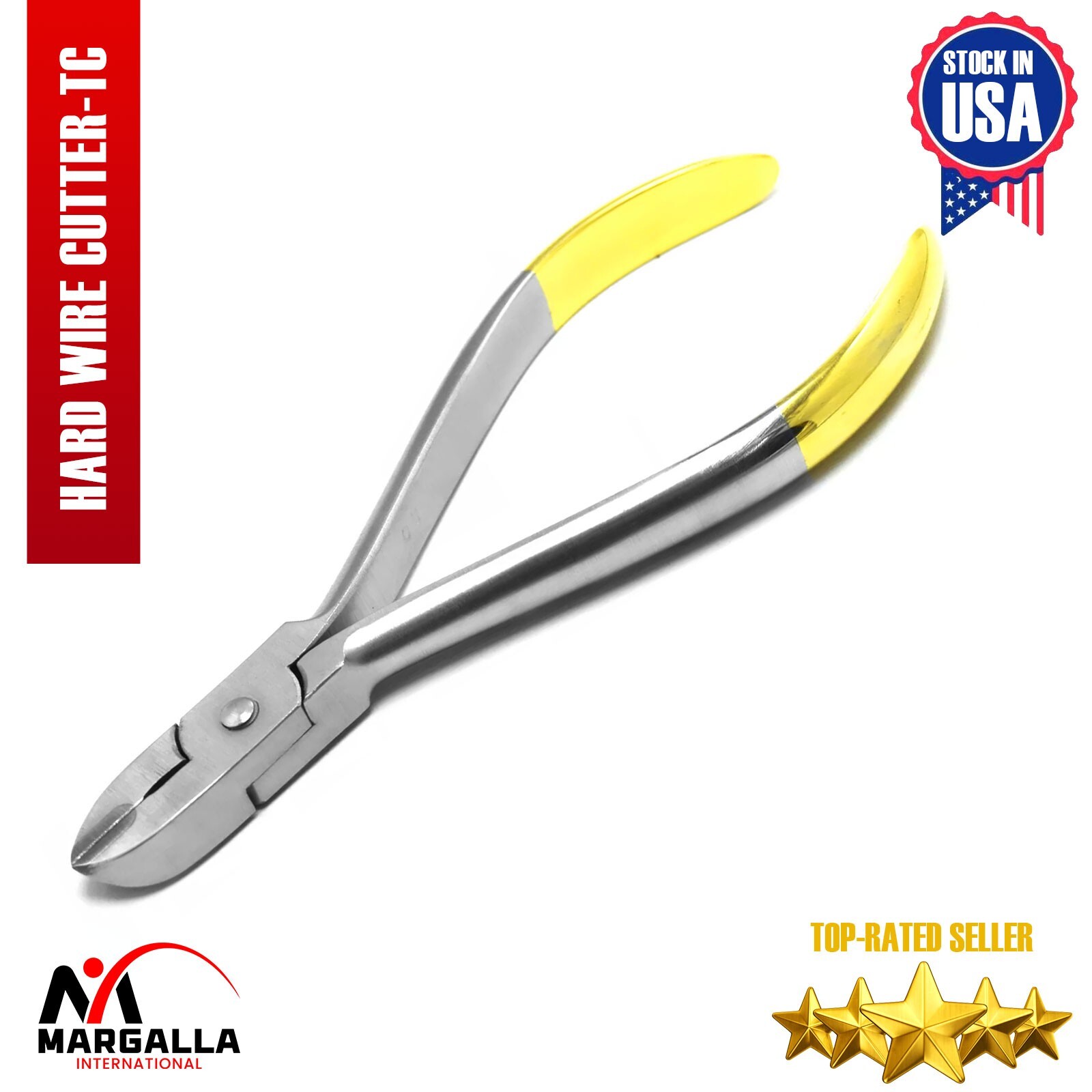 Dental Hard Wire Cutter TC Orthodontic Braces Pin Ligatures Heavy Duty Pliers CE