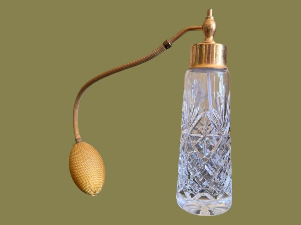 Thomas Webb England Perfume Atomiser Crystal Glass Bottle-marked-nice gift-c.4oz