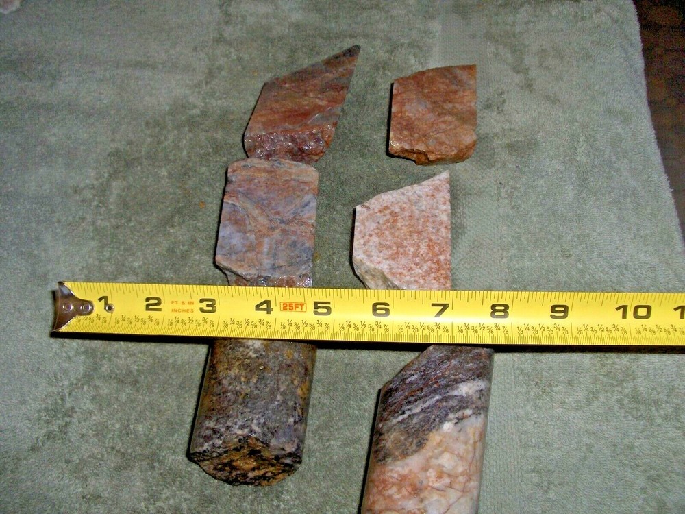 Split Drill Core Samples From Alaska Gold Mine 6 Pieces #9
