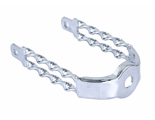 NEW! SPRING FORK DOUBLE FLAT TWISTED CROWN CHROME.
