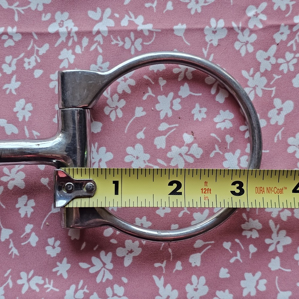 Robart Pinchless Bit Offset D Ring Snaffle Horse