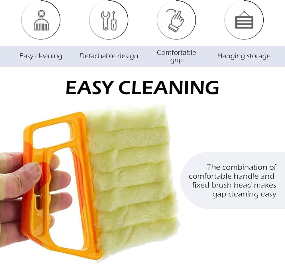 2-Pack Microfiber Handheld Mini Duster Tool for Cleaning Blinds & Dust