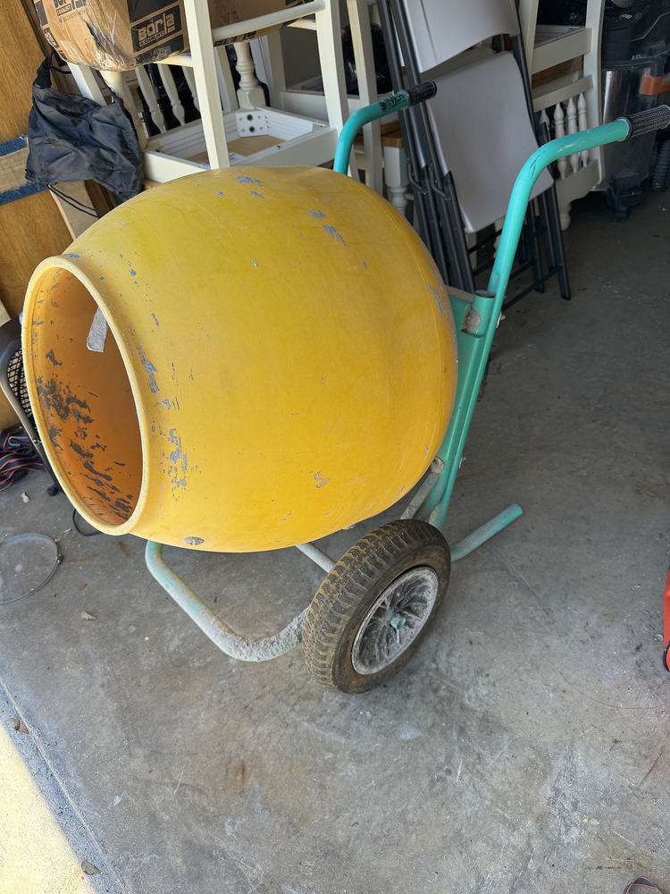 Imer Wheelman II 5 Cubic Ft. Cement MIxer - Poly