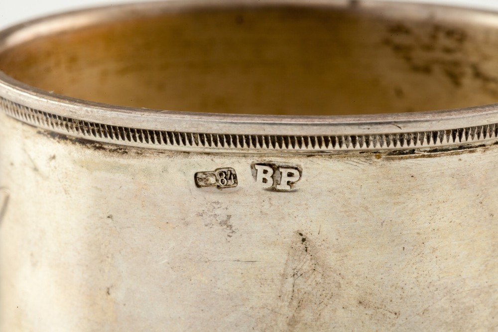 Russian Silver Napkin Ring Holder