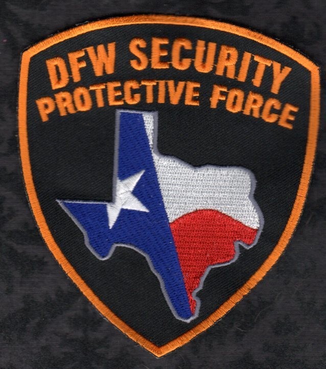 DFW Security Protective Force Shoulder Patch - Dallas Forth Worth Texas