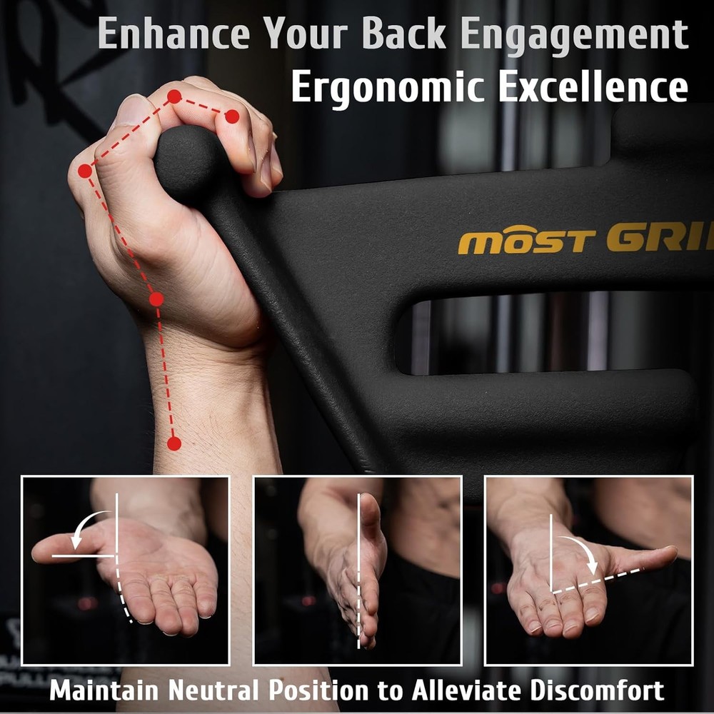 LAT Pull Down Bars Set Triangular Stability LAT Pulldown Attachments 8 Handles