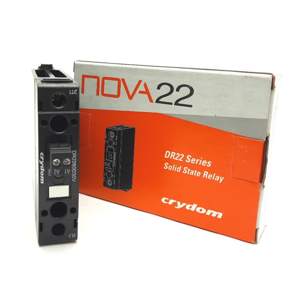 Crydom DR2260D30V Solid State Relay, 4-32VDC Input, 48-600VAC Output, 30A