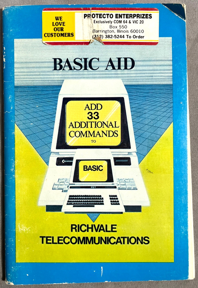 BASIC AID 64 Commodore 64 1984 RTC Troy Hacker 33 new commands