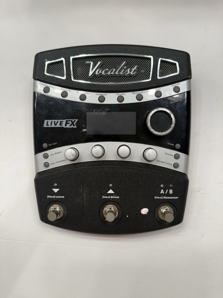 Digitech VLFX Vocalist Live FX Vocal Multi Effects Processor Pedal + PSU