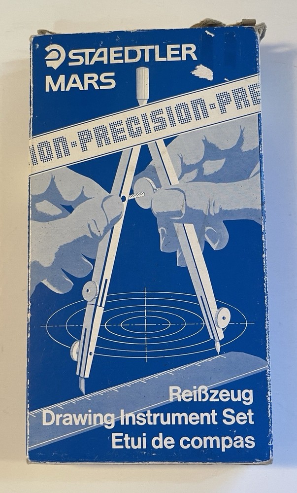Staedtler Mars-Masterbow Drawing Drafting Compass Instrument Set. Germany. New.