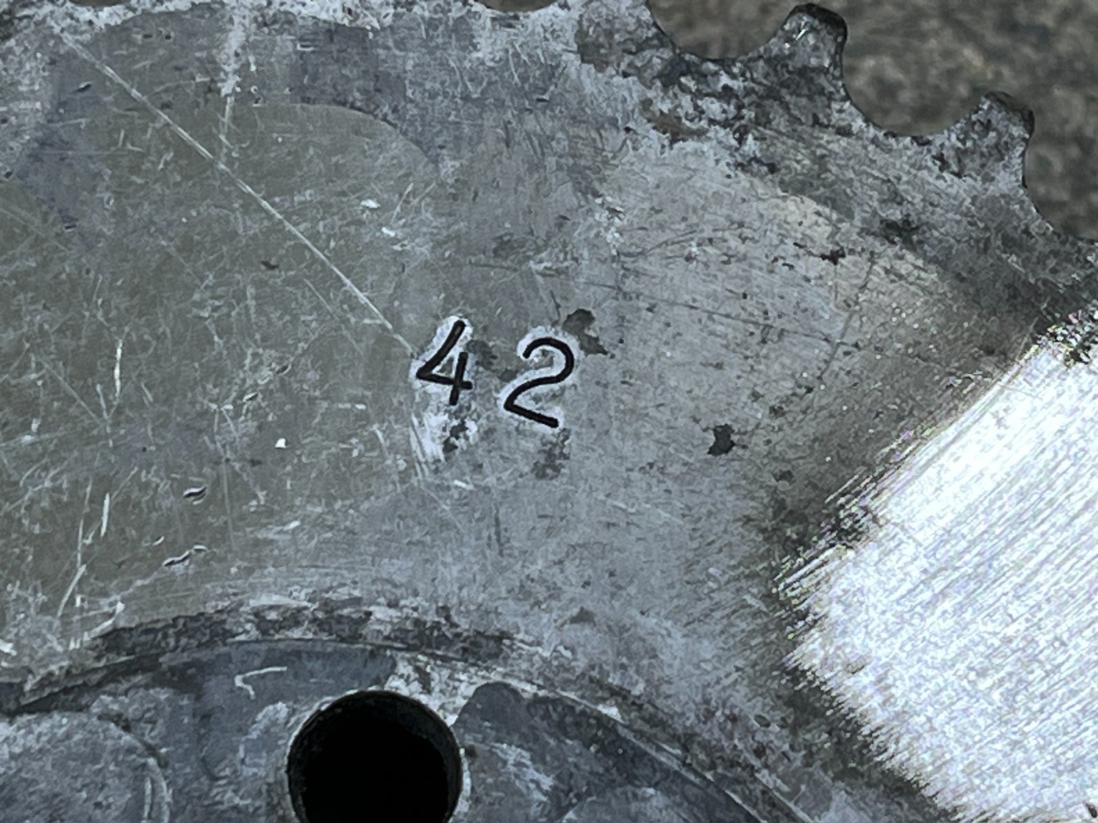 Pulley, Blower, 13.9 mm, magnesium, for 3" wide belt, 2" register hole, 42 tooth