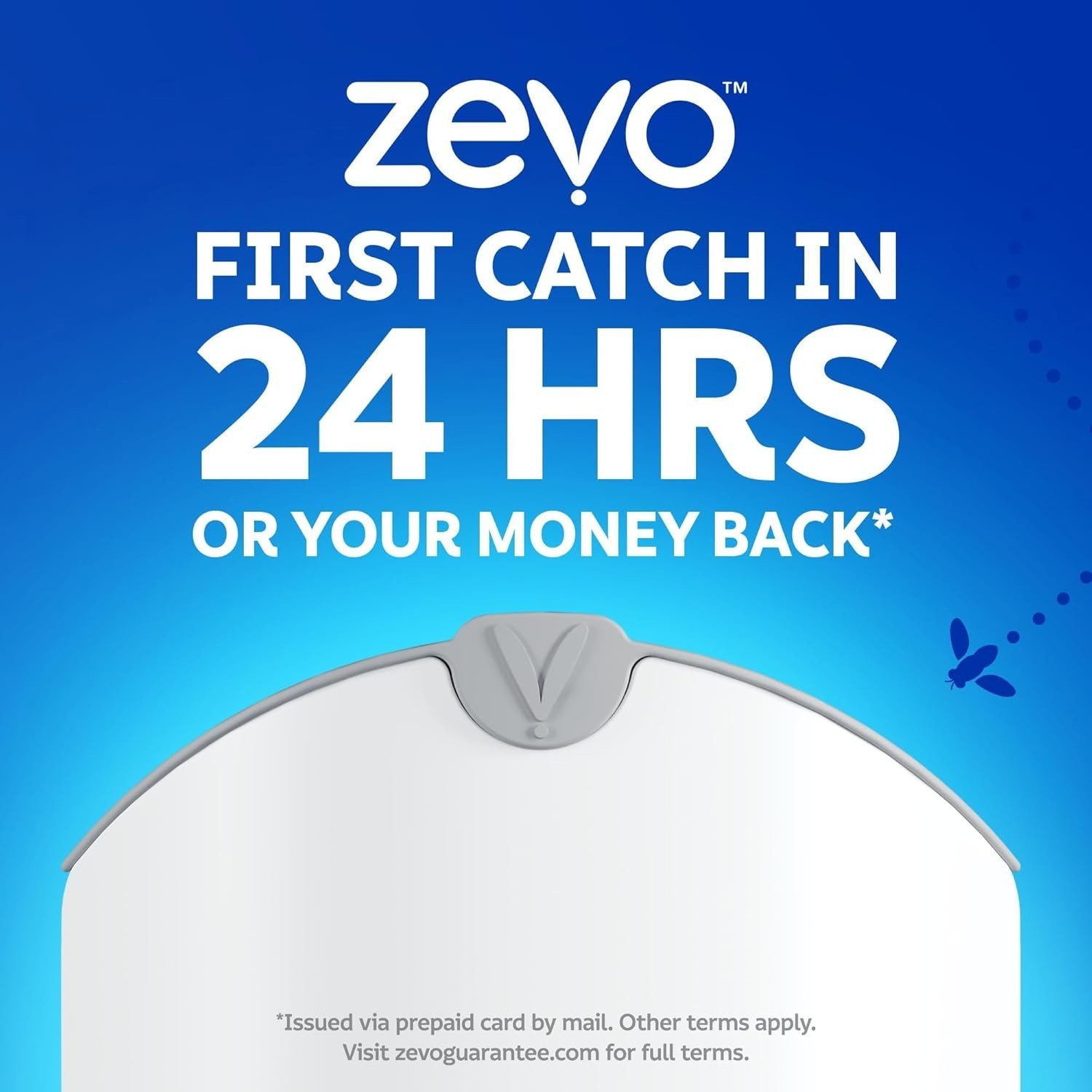 Zevo Flying Insect Trap (1 Plug in Device & 1 Cartridge) Featuring Blue UV Light