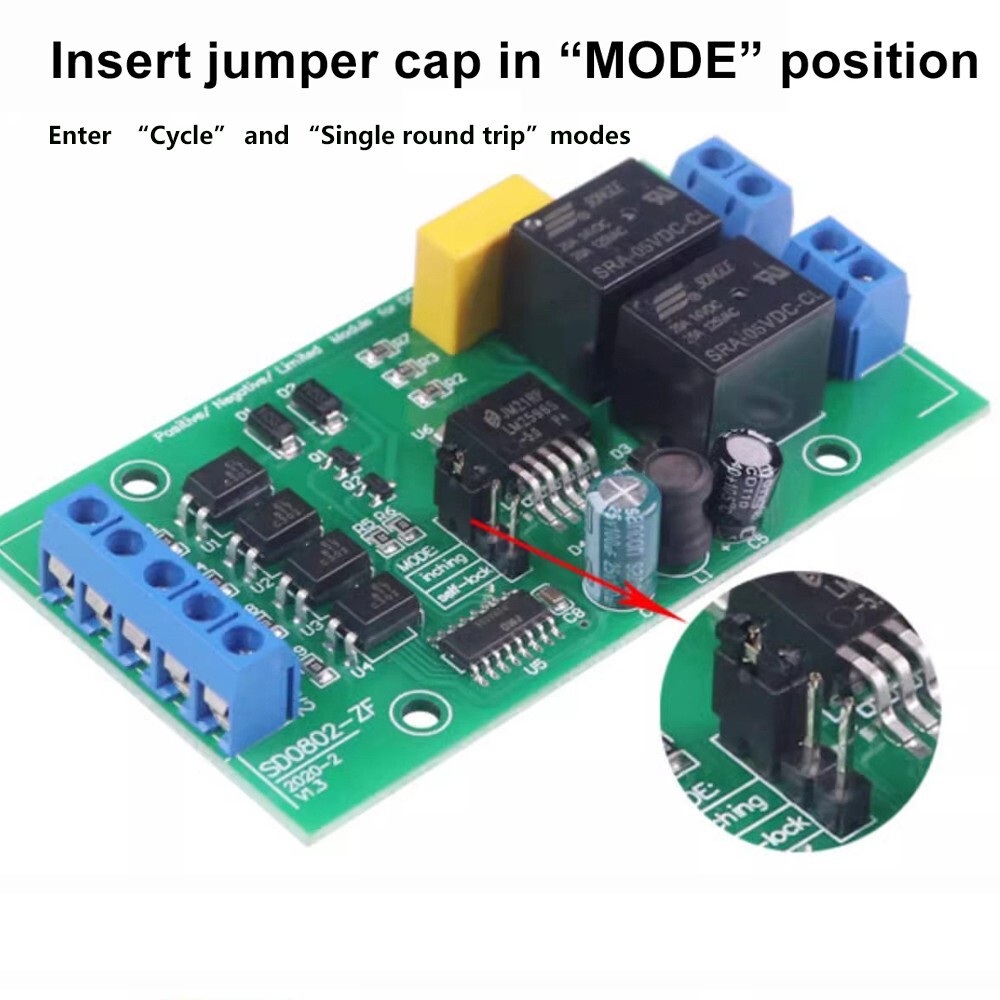 DC 6V 12V 24V Forward Reverse Motor Controller Relay Limit Switch Driver Module