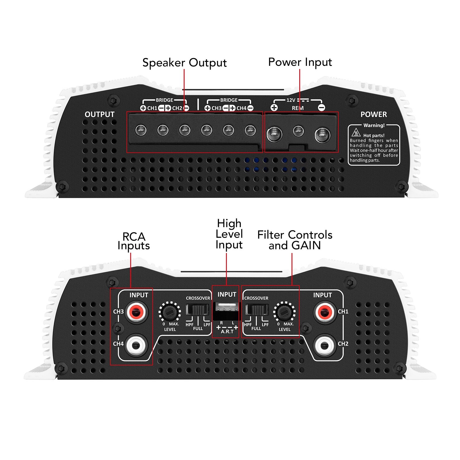 [US SELLER] Taramps DS 800x4 800 watts 2 Ohms Amplifier 4 Channel 800W RMS