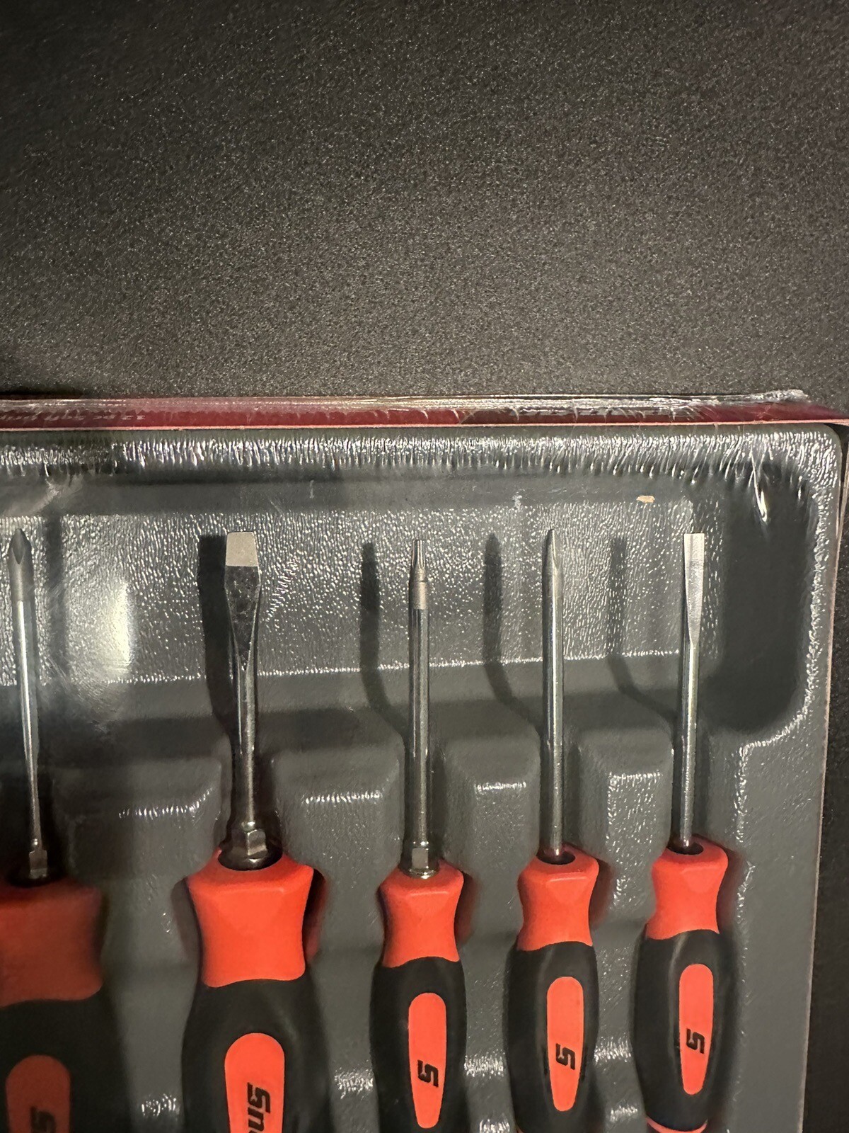 SNAP ON TOOLS SGDXW120B O 12 pc ORANGE Soft Grip Combination Screwdriver Set +